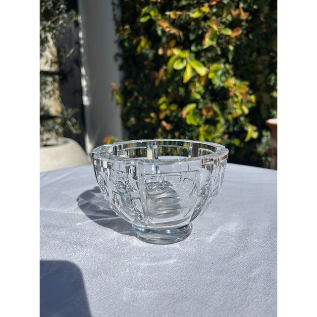 Vintage Ovefors Crystal Pedestal Bowl For Sale - Image 14 of 14