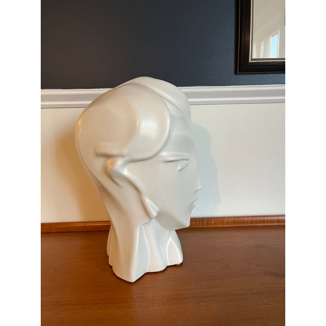 Harris Potteries Post Modern Art Deco Bust Harris Potteries For Sale - Image 4 of 8