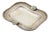 Rectangular Silver Ashtray with Engravings For Sale