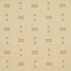 Schumacher x A Rum Fellow Ribbon Fabric in Wheat