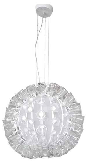 Sunball Ceiling Lamp with Glass Flowers from Murano Due, 1990s