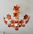 Vintage Italian Murano Style Amber Brown Floral Chandelier - Porcelain Body With Crystal Teardrops For Sale - Image 16 of 18