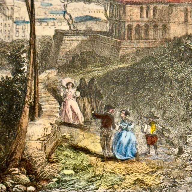 Mid-19th Century French Riviera Engravings - A Pair For Sale - Image 9 of 12