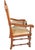Vintage Carved Oak Armchair & Matching Ottoman Set For Sale - Image 4 of 12