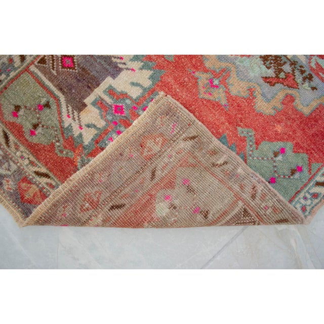 Textile Hand Knotted Door Mat, Entryway Rug, Bath Mat, Kitchen Decor, Small Rug, Turkish Rug - 1′8″ × 3′3″ For Sale - Image 7 of 13