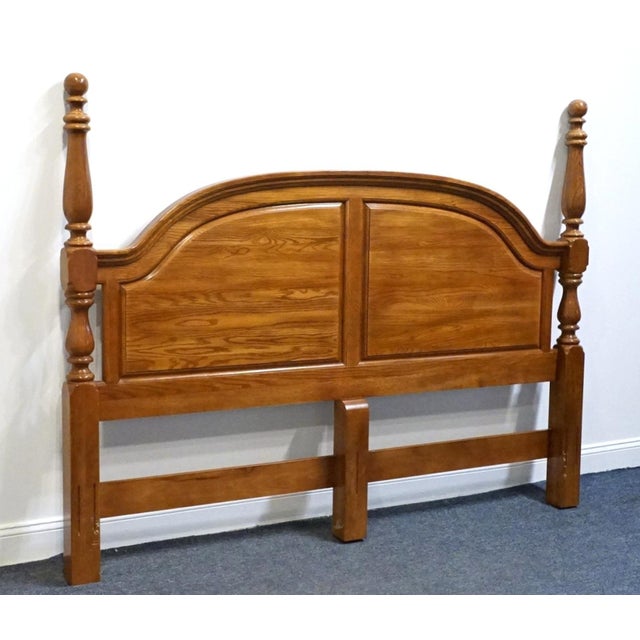 SUMTER FURNITURE Solid Oak Country French King Size Poster Headboard 63" High 81" Wide 4" Deep We specialize in high end...
