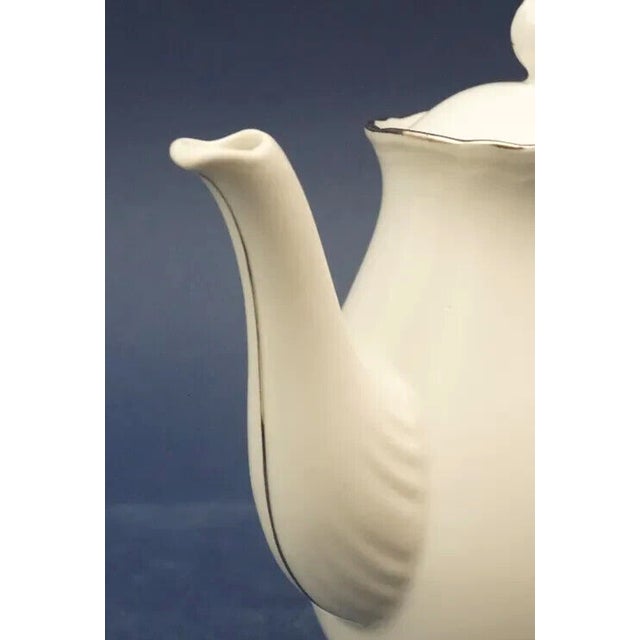 Ceramic Vintage Art Deco Porcelain Tea Set by the Richard Ginori Factory, 1930s, Set of 7 For Sale - Image 7 of 18