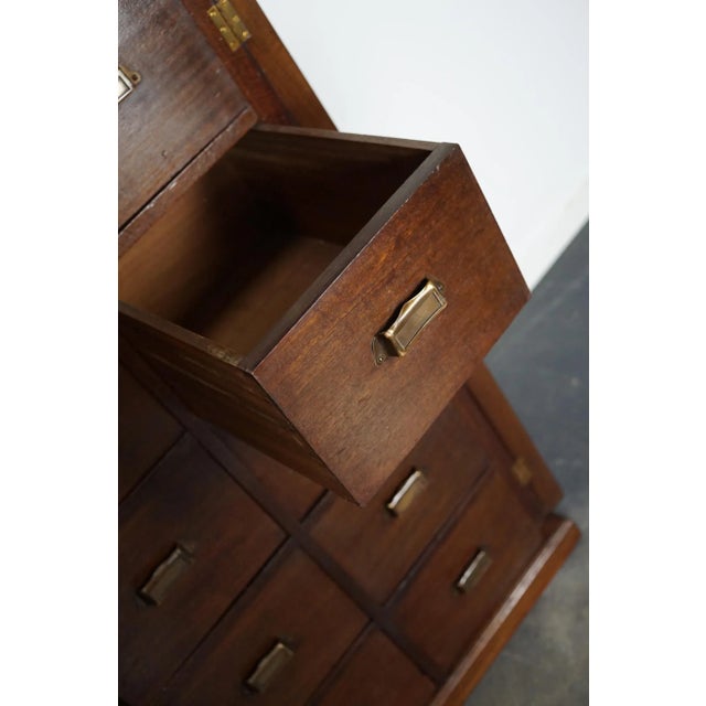 Dutch Mahogany Bank of Drawers, 1930s For Sale - Image 16 of 18