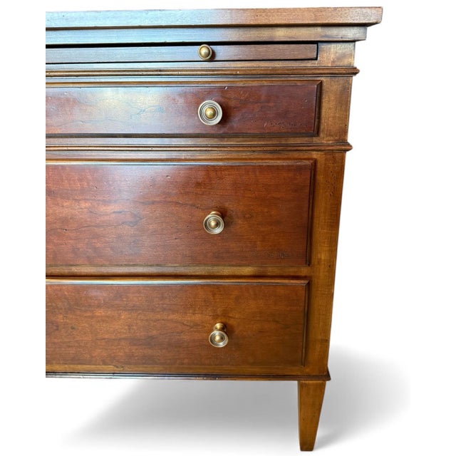 Brown Hickory White Mahogany Bachelor Chest, Nightstand or End Table. For Sale - Image 8 of 11