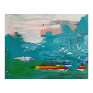 Matthew Izzo Acrylic Painting on Canvas Titled New Port