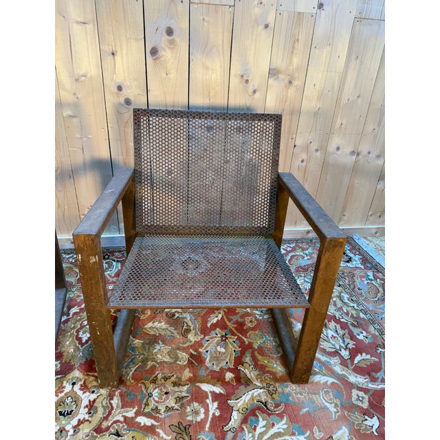 Garden Armchairs in the style of Mategot, 1970s, Set of 2, in Very Good conditions. Designed 1970 to 1979