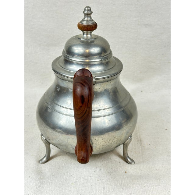 Vintage Stieff Pewter Teapot For Sale In New Orleans - Image 6 of 9