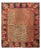 1910s Antique Hand Hooked Rug in All Over Red, Beige-Brown Geometric Pattern For Sale - Image 5 of 5
