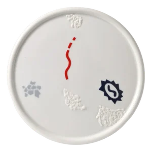 Vintage Danish Porcelain Plate by Lone Hindinger-Cony for Bing & Grondahl, 1980s