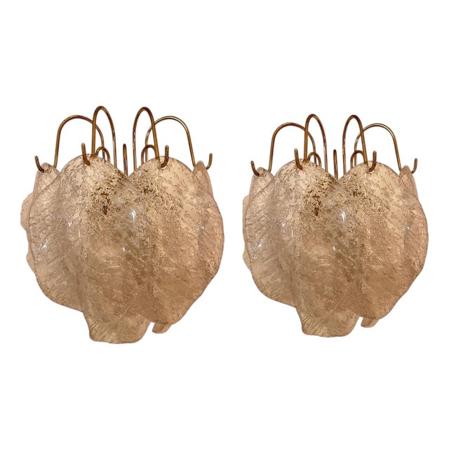 Vintage Wall Lights from Mazzega, 1970, Set of 2 For Sale