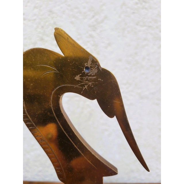 Antelope Bookends in Bronze, Set of 2 For Sale - Image 9 of 13
