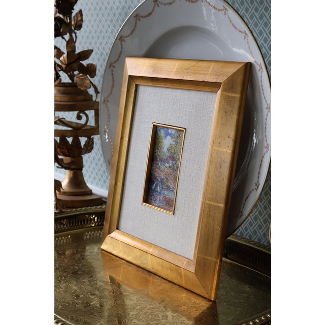 2003 Judy O’Brien Galatha Miniature Heron Landscape Painting For Sale In Washington DC - Image 6 of 18