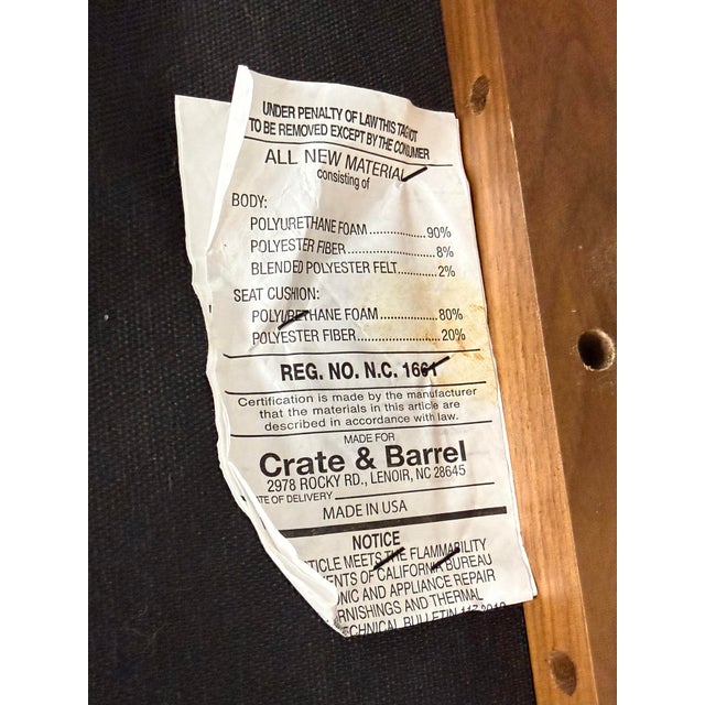 Burgundy Crate & Barrel Cavett Armchairs, Pair For Sale - Image 8 of 12