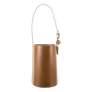 Trademark Bucket Bag Brown Shoulder Day Evening Handbag Leather For Sale