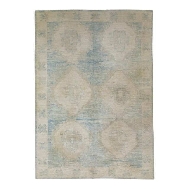 Turkish Oushak Rug 5' x 7'2" #17859 For Sale
