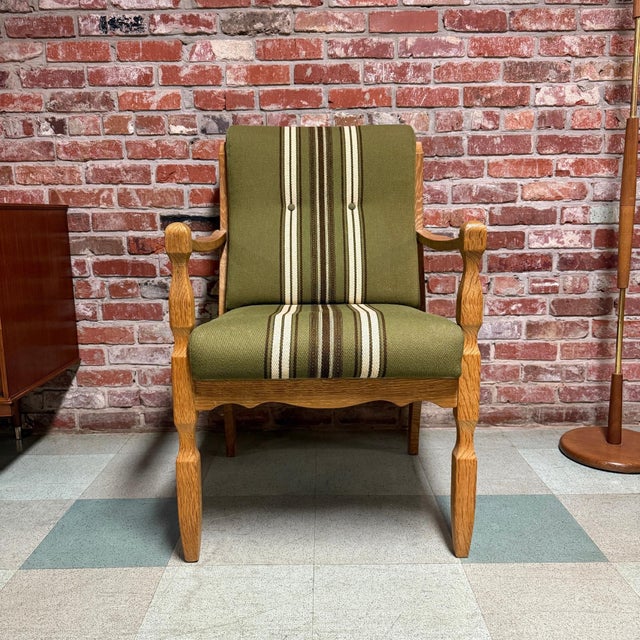 Mid-Century Danish Brutalist Armchair Attributed to Henning Kjærnulf For Sale - Image 10 of 10