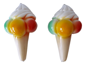 Vintage Ice Cream Cone Sconce / Wall Lamp, Germany, 1980s