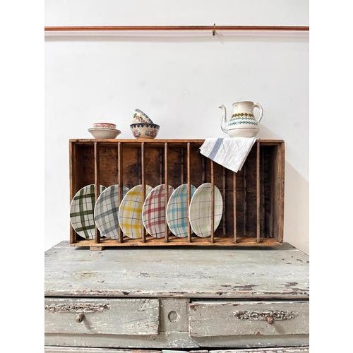 Early 20th Century Estate-Made Oak Draining Rack For Sale - Image 9 of 9