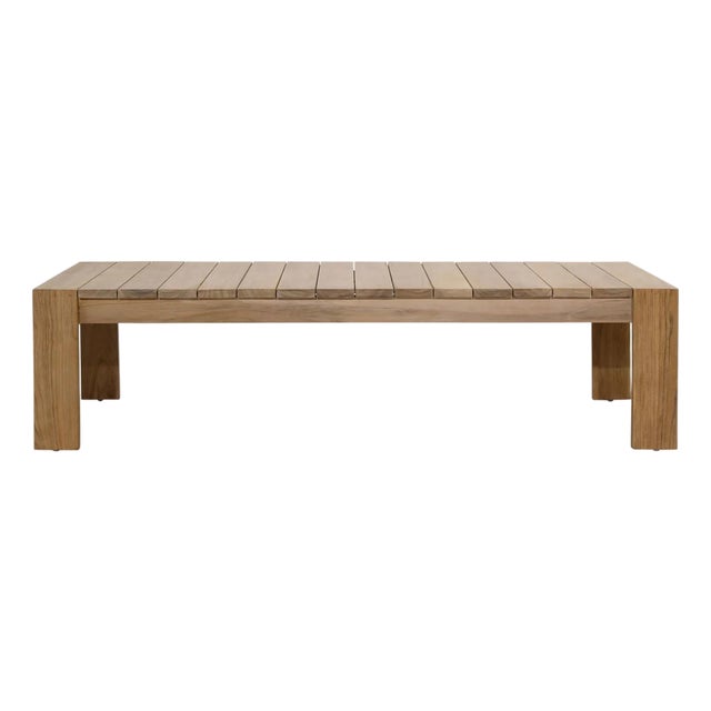 Simple Outdoor Teak Coffee Table For Sale