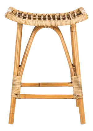 Rattan Counter Stool - Honey Brown