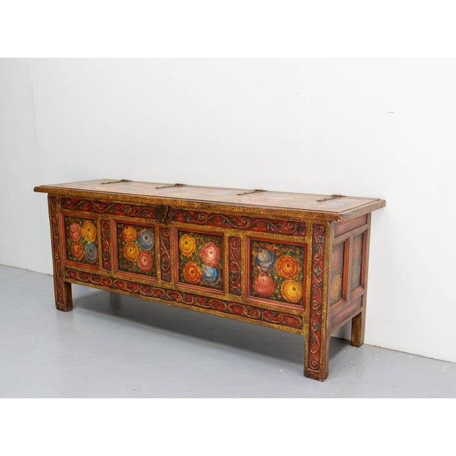 1960s Chest in Carved Pine, 1960 For Sale - Image 5 of 18