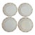 Antique Haviland Limoges Plates White Gold Floral - Set of 4 For Sale