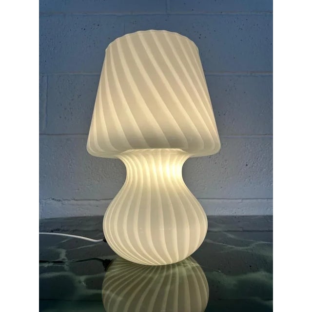Murano Mushroom Table Lamp, 1970, in Flawless conditions. Designed 1970 to 1979 This piece is attributed to the mentioned...