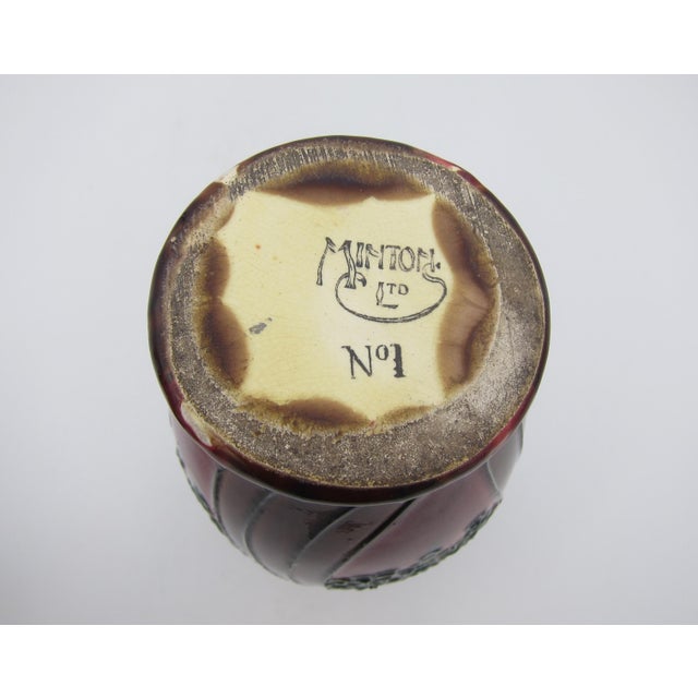 English Minton Secessionist Art Nouveau Vase Pair For Sale - Image 12 of 14