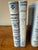 English Pair of Faux Book Themed Book Ends, Blue & White Hand Painted Ceramic, Heavy For Sale - Image 3 of 8