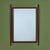 Brown Walnut Wall Mirror For Sale - Image 8 of 8