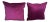 Contemporary Italian Purple Velvet Pillows - Pair For Sale