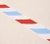 Traditional Schumacher Airmail I Indoor/Outdoor Tape, Red & Blue For Sale - Image 3 of 4
