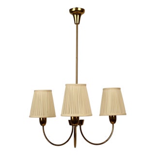 Mid-Century Modern Brass Pendant Lamp from Rupert Nikoll, Austria, 1957 For Sale