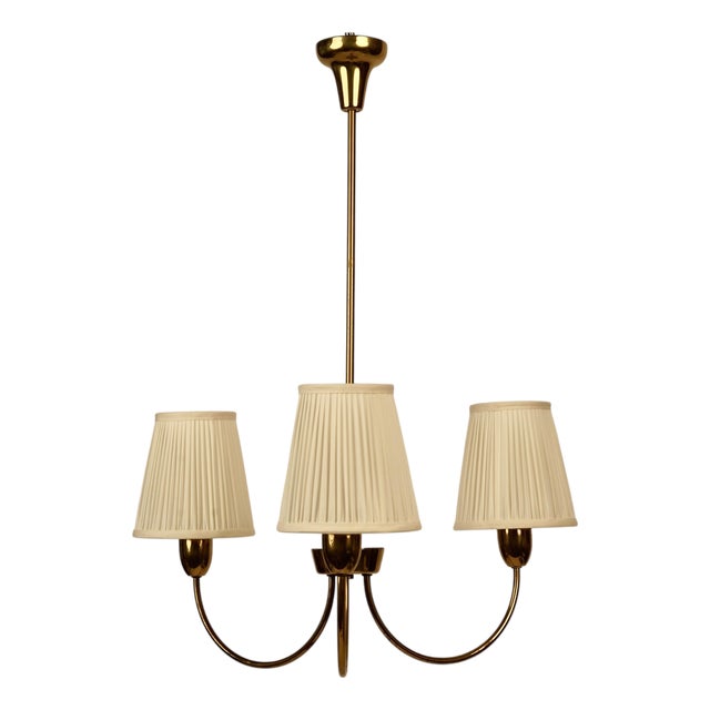 Mid-Century Modern Brass Pendant Lamp from Rupert Nikoll, Austria, 1957 For Sale