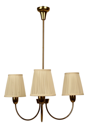 Mid-Century Modern Brass Pendant Lamp from Rupert Nikoll, Austria, 1957
