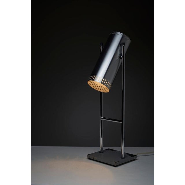 1960s Aluminum Trombone Desk Lamp attributed to Jo Hammerborg for Fog & Mørup, 1966 For Sale - Image 5 of 13