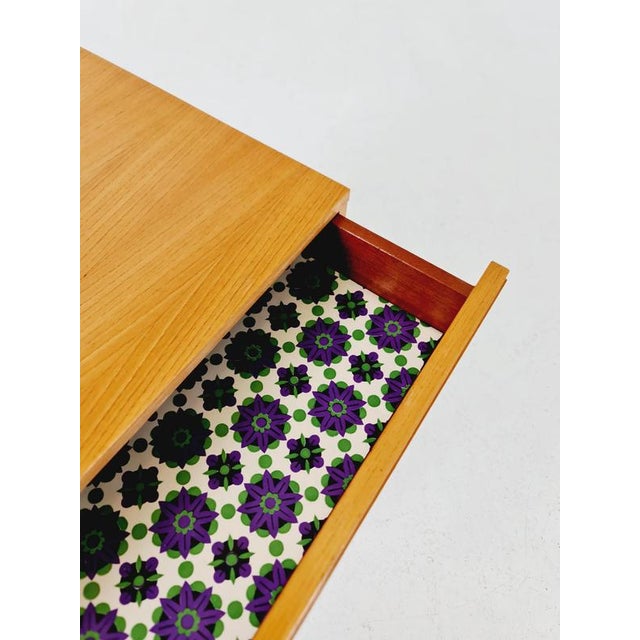 Brown Mid-Century German Teak abd Ash Side Table by Wk Möbel, 1960s For Sale - Image 8 of 18