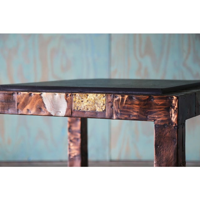 Mid-Century Modern 1960s Paul Evans for Directional Slate and Patchwork Game Center or Dining Table For Sale - Image 3 of 16