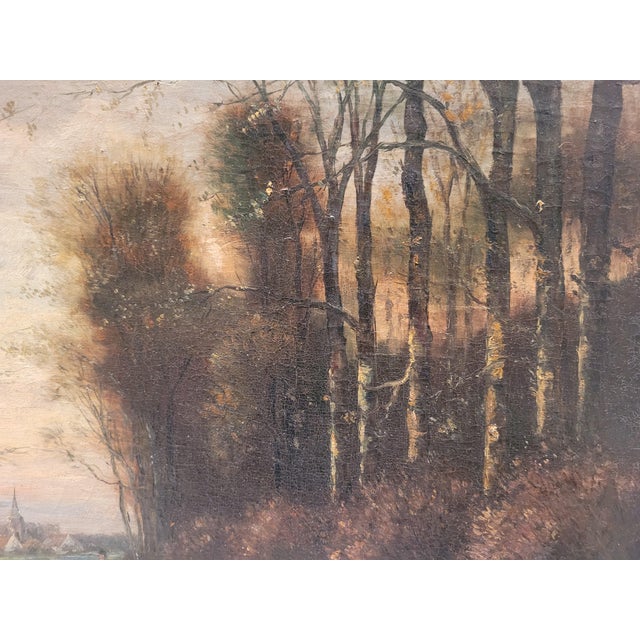 The Hague School, After Anton Mauve, Shepherd with Flock, 1890s, Oil on Canvas For Sale - Image 10 of 13