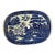 Antique 19th C Staffordshire Blue Willow Meat Drainer Platter Insert England c.1840 For Sale