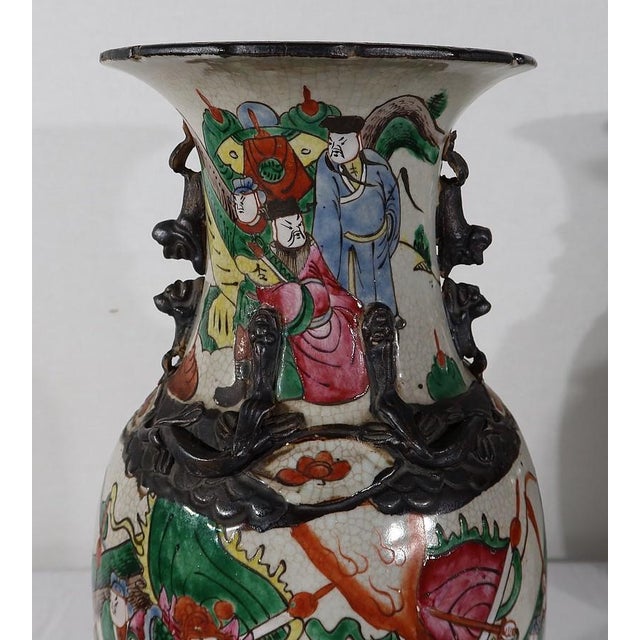 Chinese Nankin Porcelain Vases, 1890s, Set of 2 For Sale - Image 9 of 18