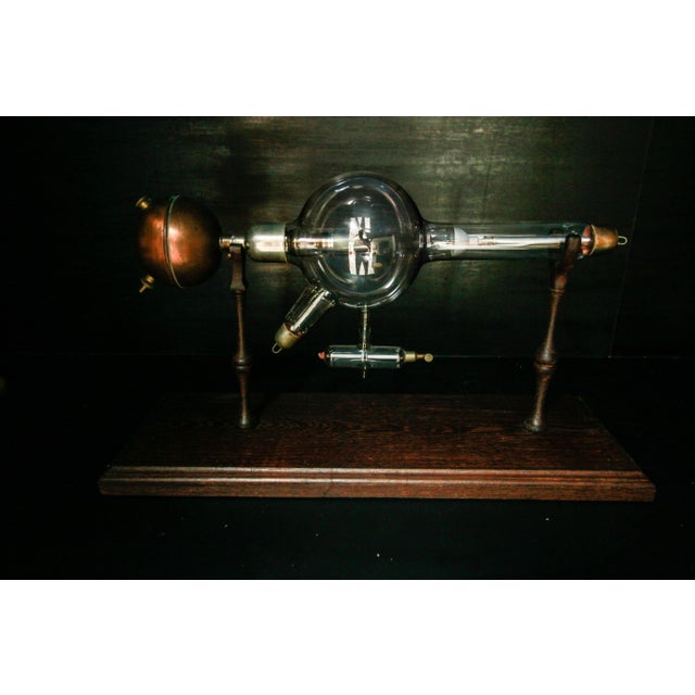 Antique Crookes Tube in Wenge Wood, 1890s For Sale - Image 11 of 12