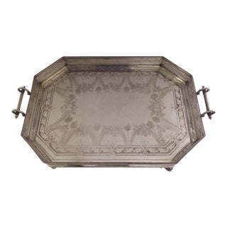 English Gallery Tray by Thomas Ross and Son c 1890 For Sale