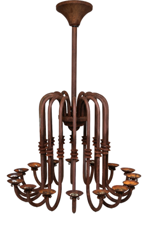Antique Candle Chandelier, 1890s