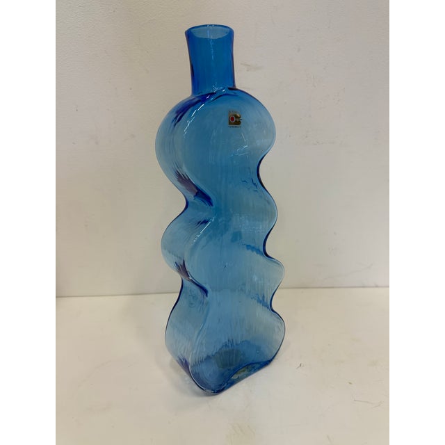 1980s Vintage Blenko Glass Puzzle Wiggle Vase For Sale - Image 5 of 10